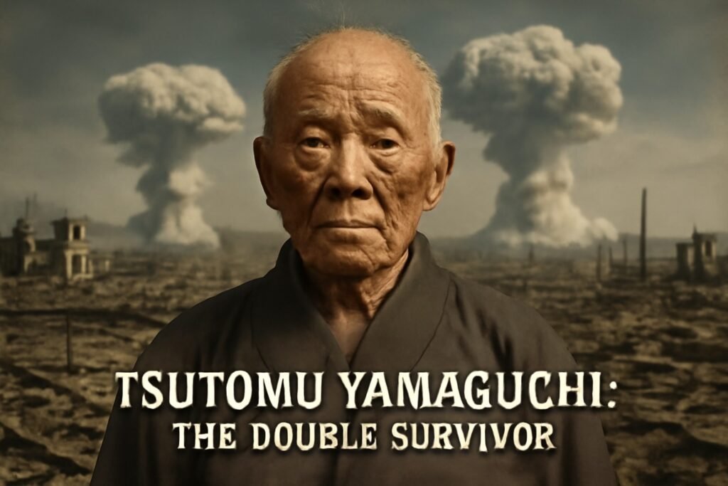 Tsutomu Yamaguchi, the only man officially recognized to survive both the Hiroshima and Nagasaki atomic bombings in 1945