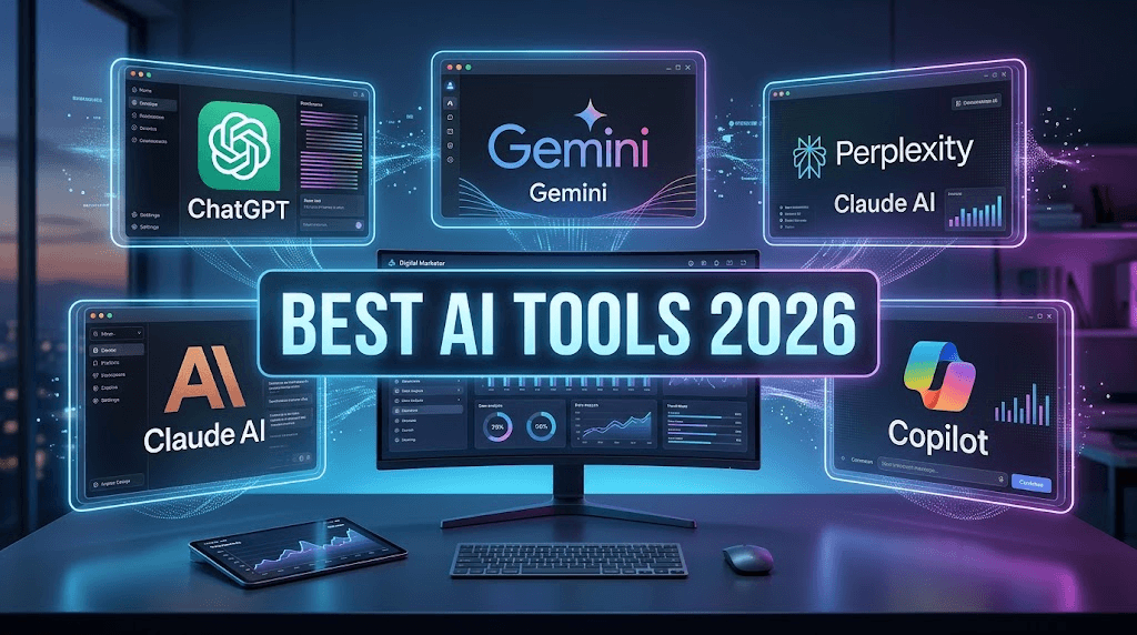 Comparison of ChatGPT, Google Gemini, and Perplexity AI tools in 2026