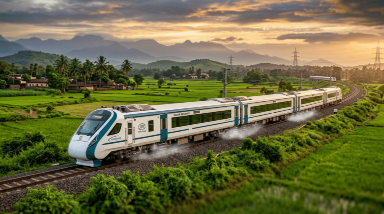 India's first hydrogen-powered train operating on the Jind–Sonipat route in Haryana using hydrogen fuel cell technology for zero-emission travel